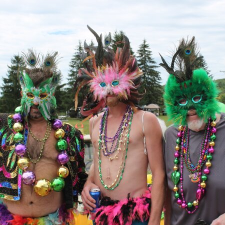 mardi gras masked boys